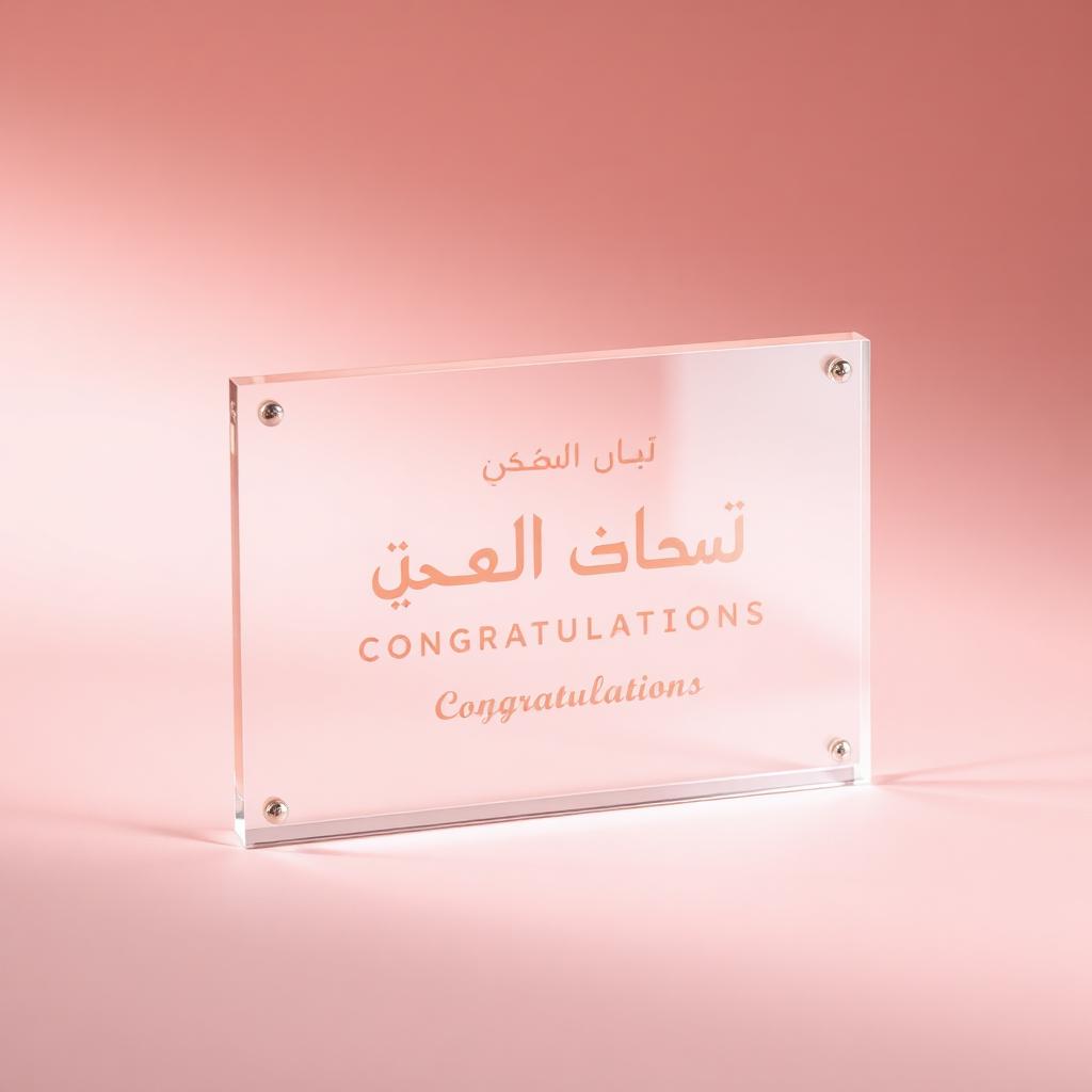 عبارة أكريليك خاصة